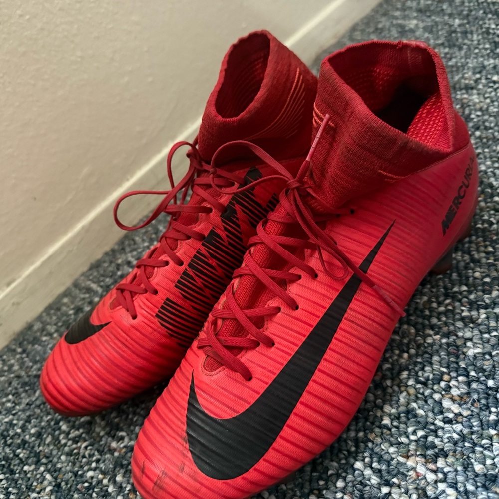 Nike Mercurial Red Soccer Cleats